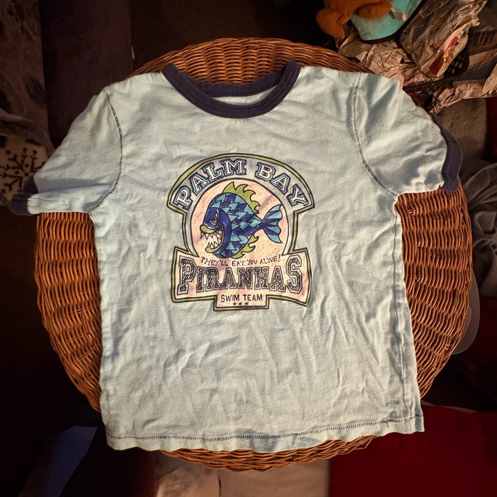 Carter's Blue Short Sleeve Tee Casual Cotton